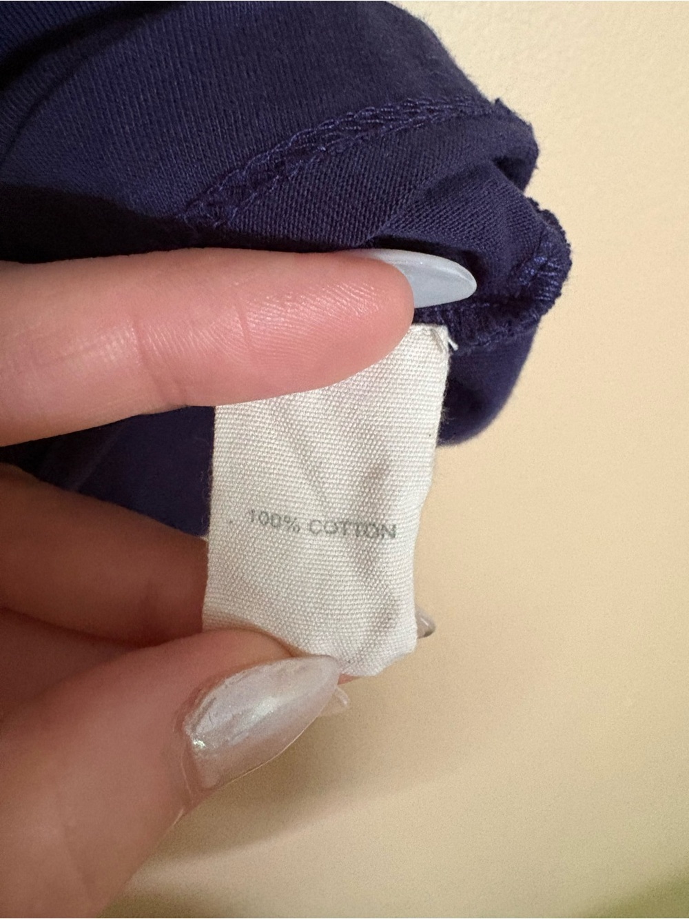 Forever That Girl Anthropologie Navy Eyelet Puff Sleeve Top Large - Picture 5 of 8
